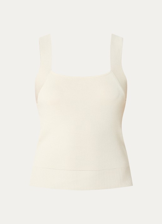 Aaiko Zena top met stretch - voorkant 3 creme