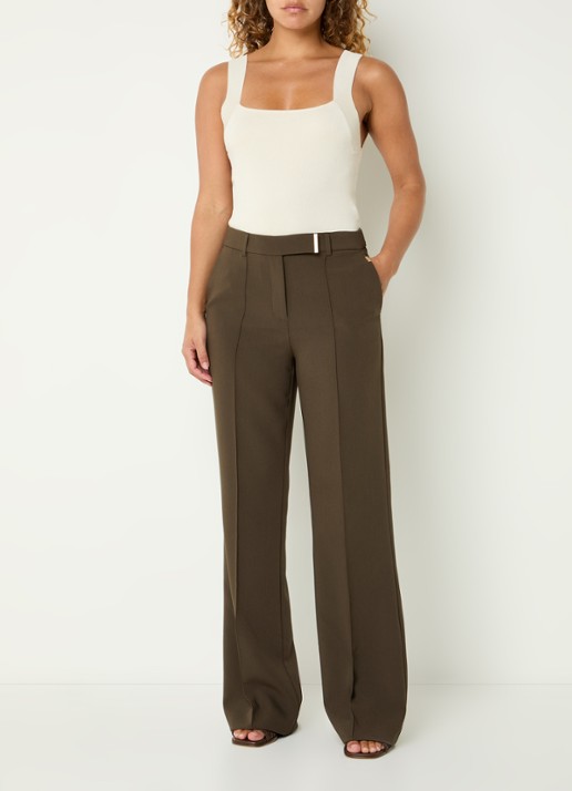 Aaiko Zena top met stretch - voorkant 4 creme