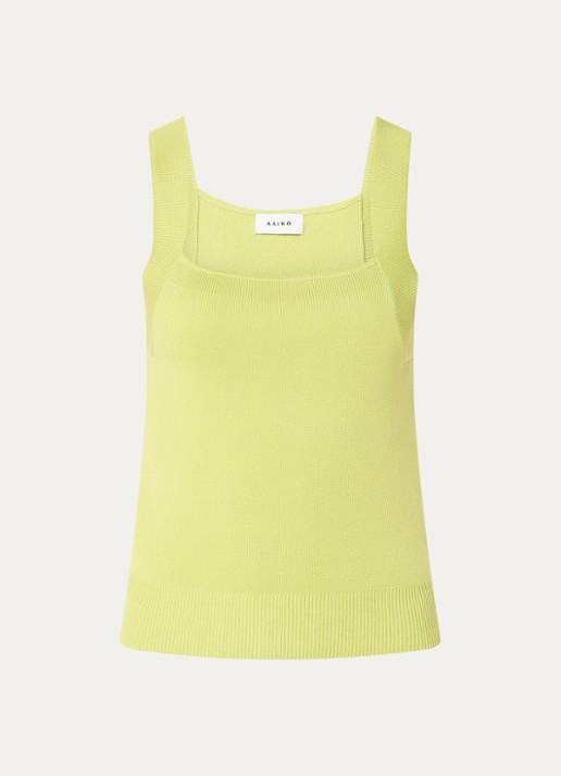 Aaiko Zena top met stretch - voorkant lime