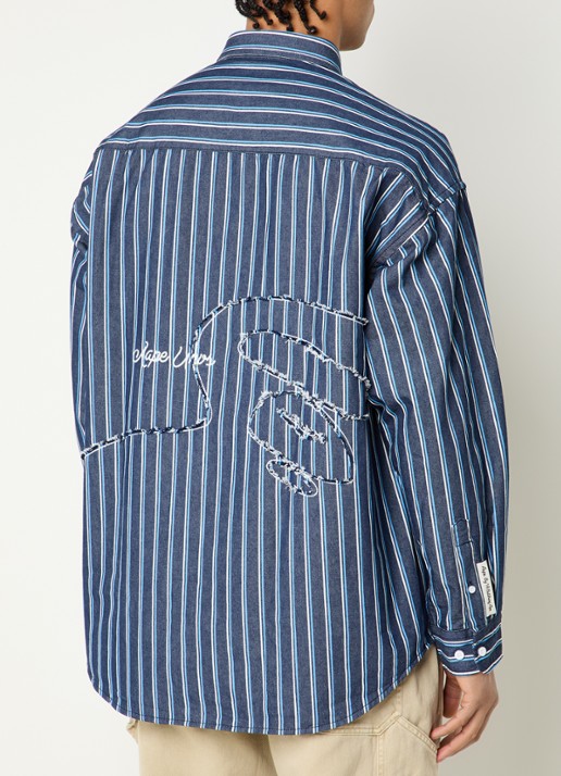 Aape Main regular fit overhemd met streepprint