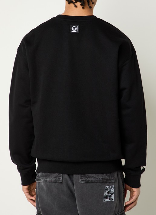 Aape Sweater met logo - achterkant 3 zwart