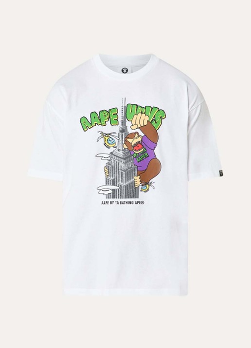 Aape T-shirt met print - voorkant 3 wit