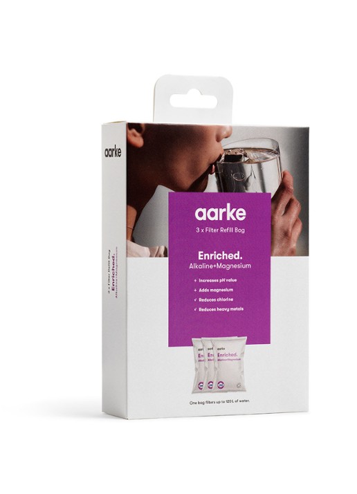 Aarke Enriched kraanwaterfilter navulling set van 3 - detail 3 paars