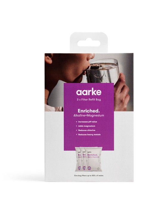Aarke Enriched kraanwaterfilter navulling set van 3