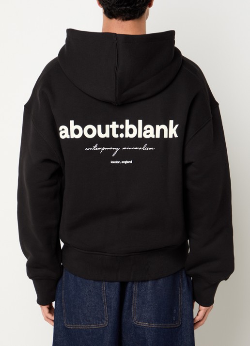 about:blank Box sweatvest met logoprint