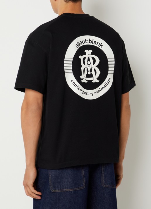 about:blank Disc T-shirt met front- en backprint
