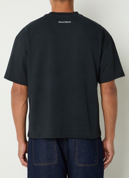 about:blank Garcon T-shirt met logoprint - achterkant zwart