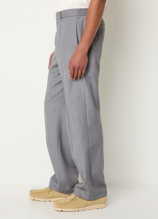 about:blank Straight fit pantalon met steekzakken  - detail 3 grijs