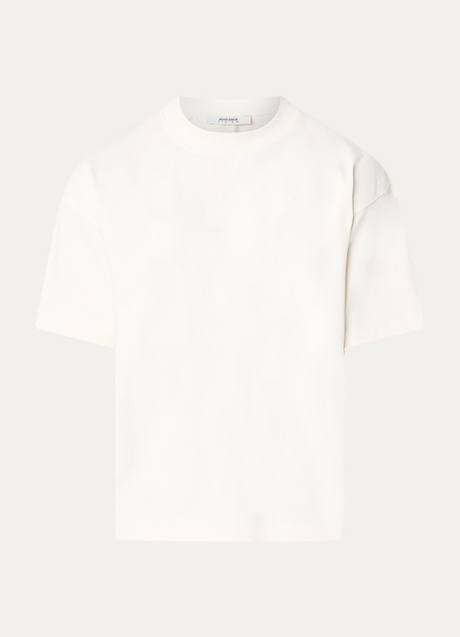 about:blank T-shirt met logo - voorkant 2 gebroken wit