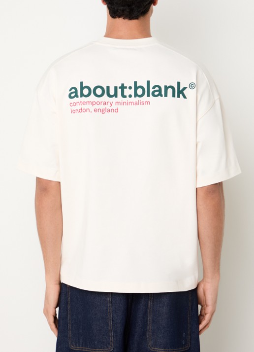 about:blank T-shirt met logoprint