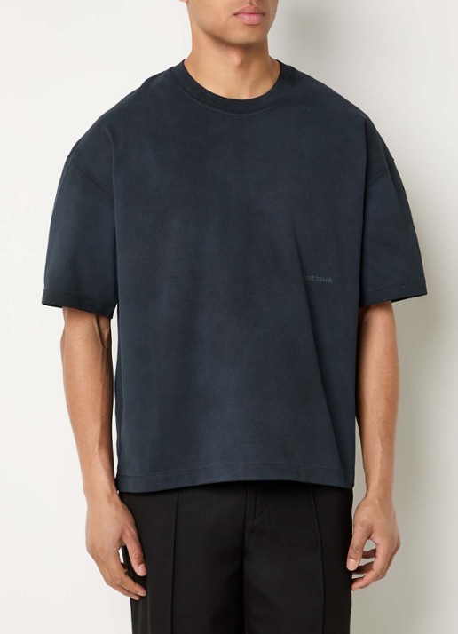 about:blank T-shirt met logoprint - achterkant 4 zwart