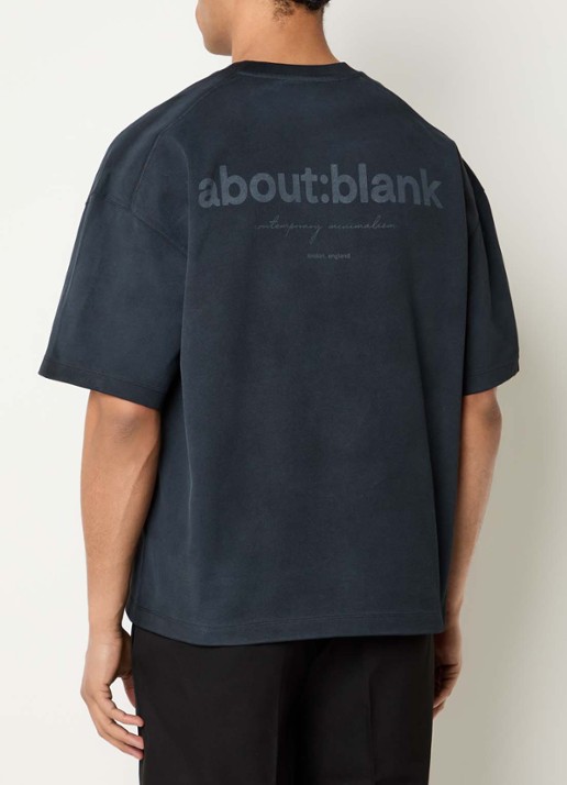 about:blank T-shirt met logoprint
