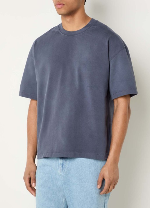 about:blank T-shirt met logoprint - achterkant 4 taupe