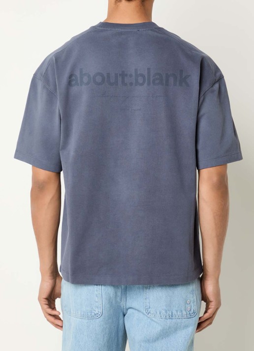 about:blank T-shirt met logoprint