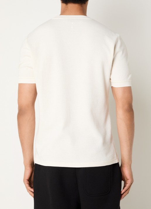 about:blank T-shirt met structuur - achterkant 3 creme