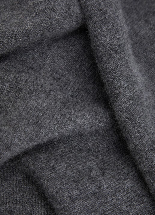 Absolut Cashmere. Danika sjaal van kasjmier met gemêleerd dessin 165 x 80 cm - detail 3 grijsmele