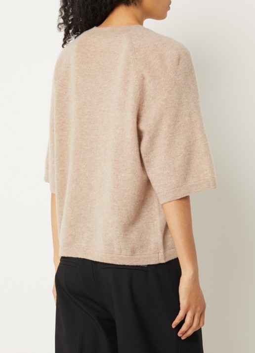 Absolut Cashmere. Leana fijngebreide pullover van kasjmier - achterkant beige