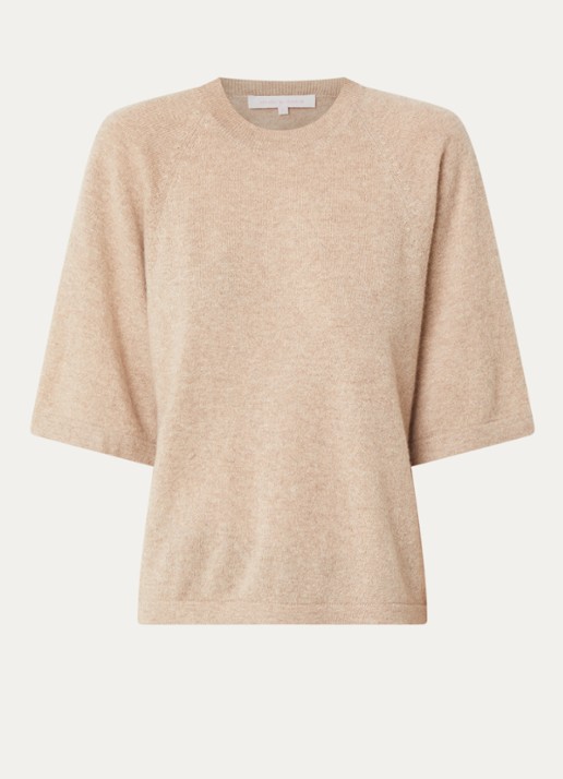 Absolut Cashmere. Leana fijngebreide pullover van kasjmier - voorkant 2 beige