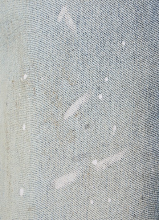 Acne Studios 1981 wide leg jeans met medium wassing - detail 6 indigo