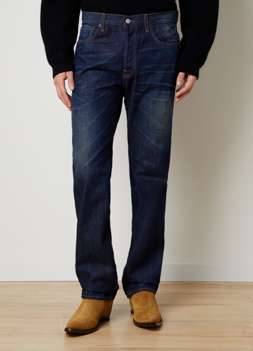 Acne Studios 1996M straight leg jeans met donkere wassing