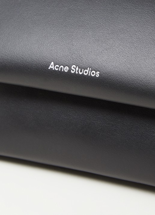 Acne Studios Alexandra Large crossbodytas van leer - detail 4 zwart