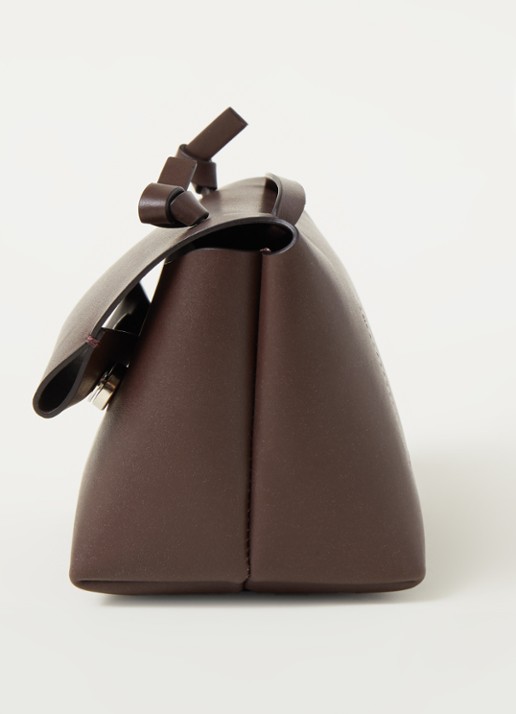 Acne Studios Alexandra Large crossbodytas van leer - detail 3 donkerbruin