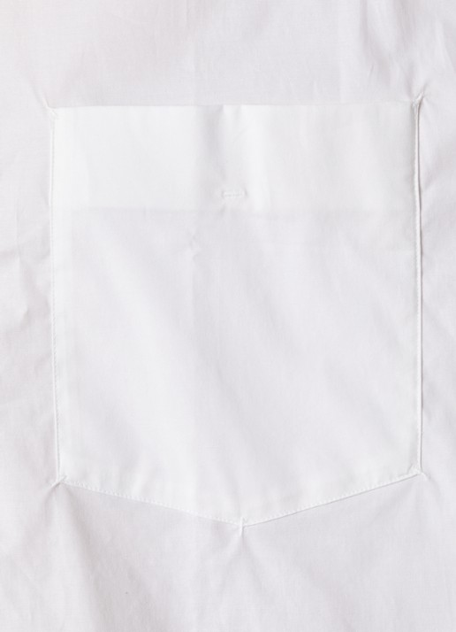Acne Studios Blouse met borstzak en stretch - detail 5 wit