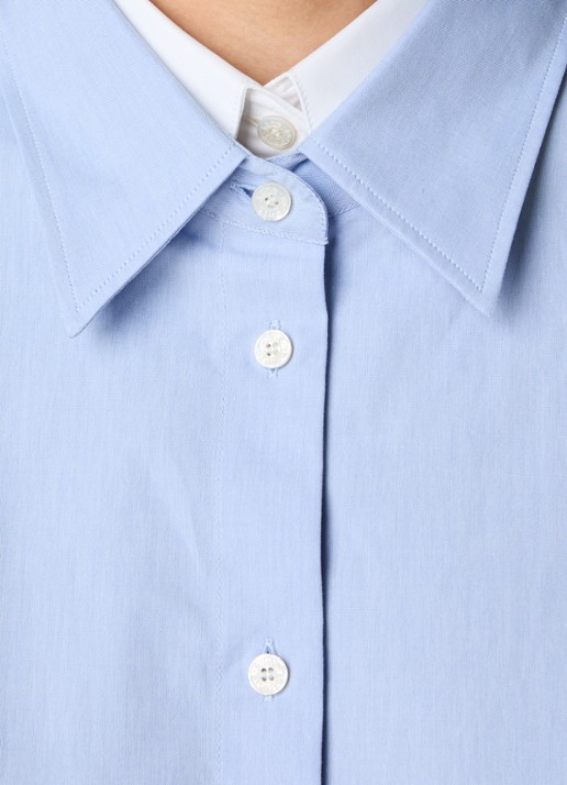 Acne Studios Blouse met kraag - detail 4 lichtblauw