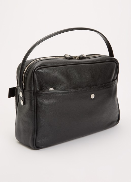 Acne Studios Camero schoudertas van kalfsleer - achterkant 4 zwart