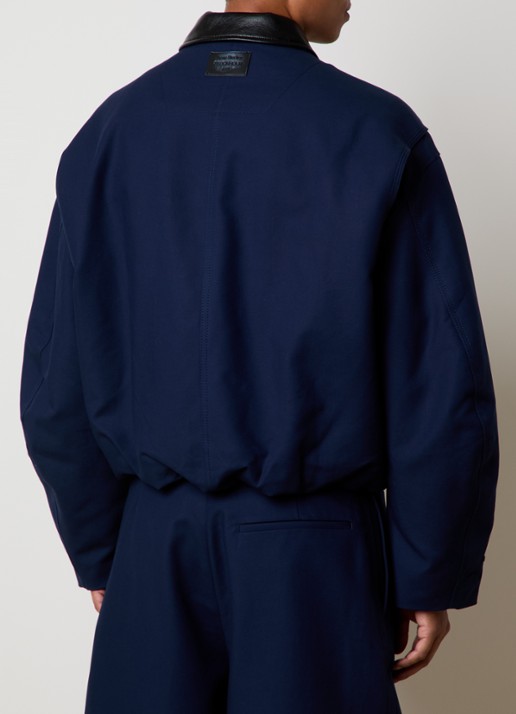 Acne Studios Gewatteerd jack met steekzakken - achterkant 3 donkerblauw