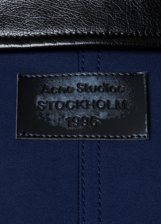 Acne Studios Gewatteerd jack met steekzakken - detail 6 donkerblauw