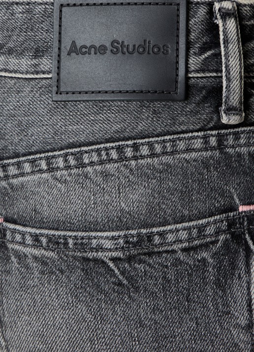 Acne Studios High waist flared jeans met gekleurde wassing - detail 6 grijs