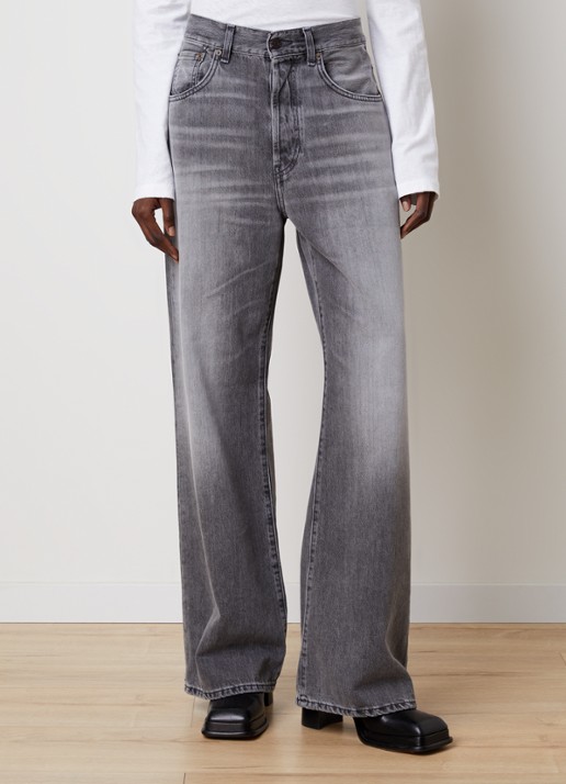 Acne Studios High waist loose fit jeans met gekleurde wassing