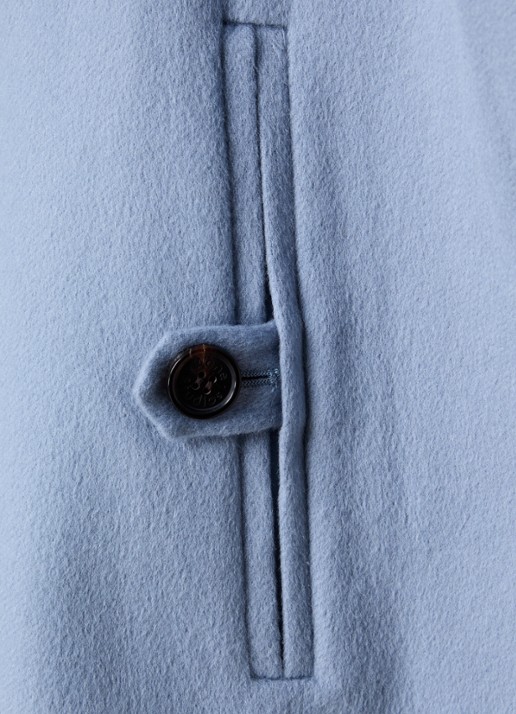 Acne Studios Jack in kasjmierblend met steekzakken - detail 6 blauw