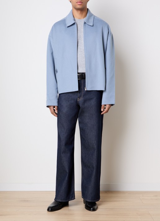 Acne Studios Jack in kasjmierblend met steekzakken - voorkant 2 blauw