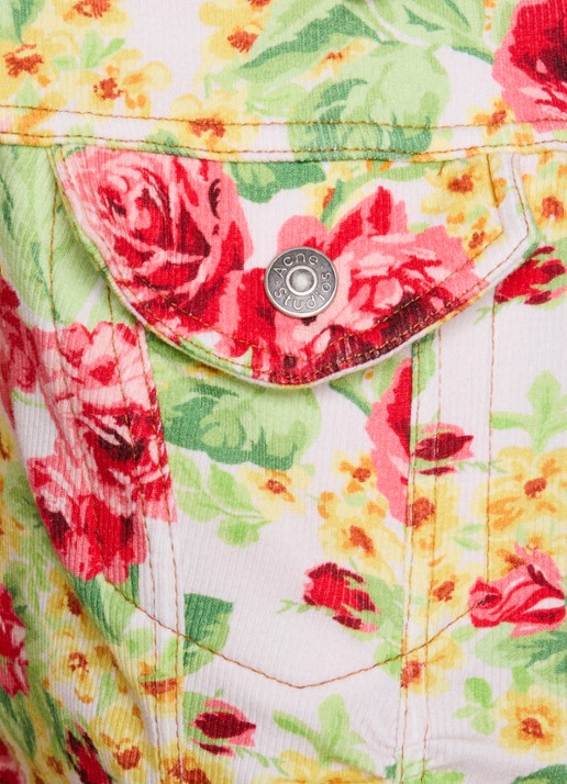 Acne Studios Jack met bloemenprint - detail 5 roze