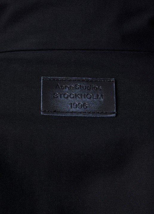 Acne Studios Jack met opstaande kraag - detail 5 zwart