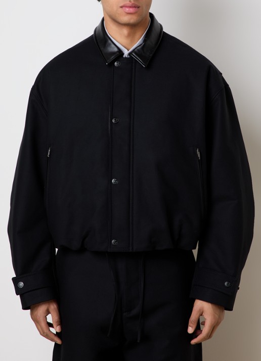 Acne Studios Jack met ritszakken en trekkoord - detail 3 zwart