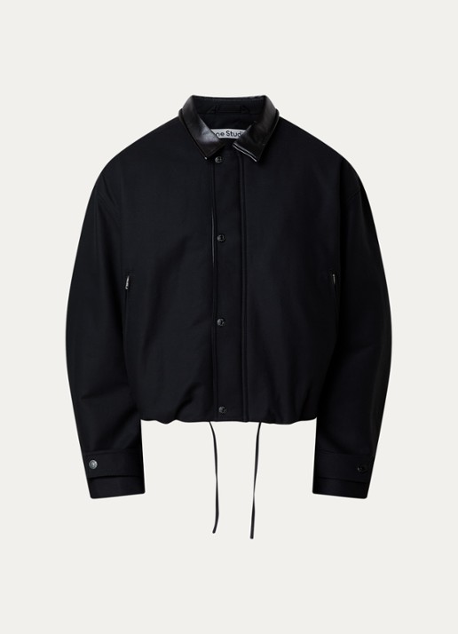 Acne Studios Jack met ritszakken en trekkoord - voorkant zwart