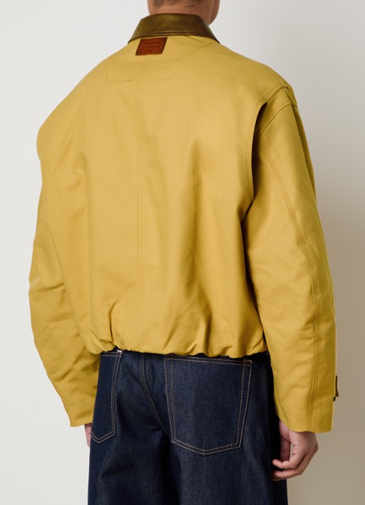 Acne Studios Jack met ritszakken en trekkoord - achterkant 6 okergeel