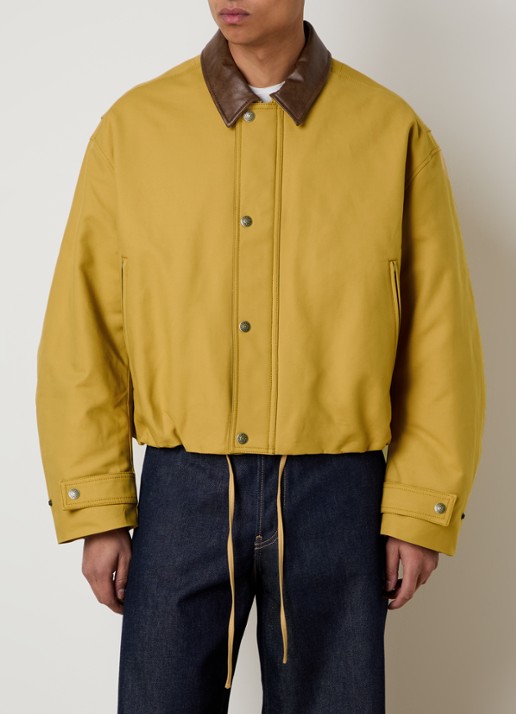 Acne Studios Jack met ritszakken en trekkoord - detail 3 okergeel