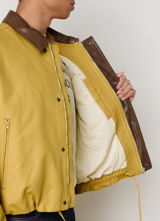 Acne Studios Jack met ritszakken en trekkoord - detail 4 okergeel