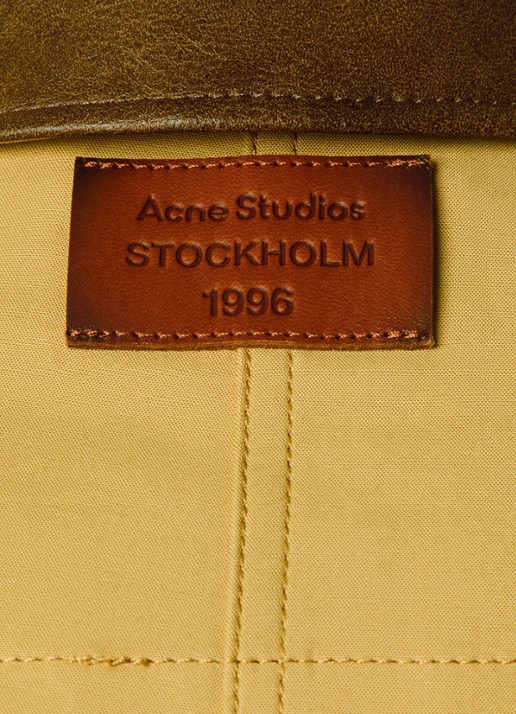 Acne Studios Jack met ritszakken en trekkoord - detail 5 okergeel