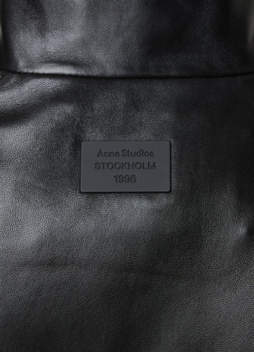 Acne Studios Jack van lamsleer met steekzakken - detail 2 zwart