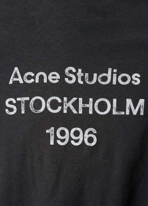 Acne Studios Longsleeve met logoprint - detail 2 zwart