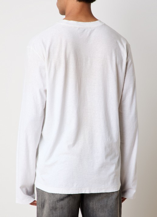 Acne Studios Longsleeve met logoprint - achterkant 3 gebroken wit