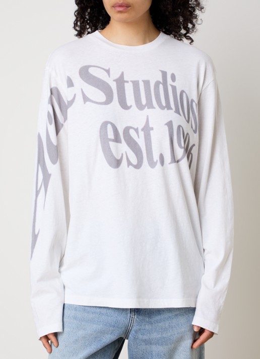 Acne Studios Longsleeve met logoprint