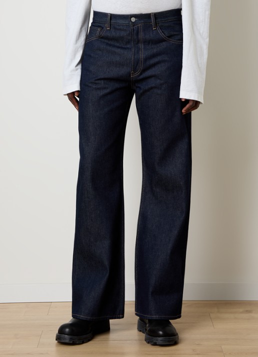 Acne Studios Loose fit jeans met donkere wassing en steekzakken