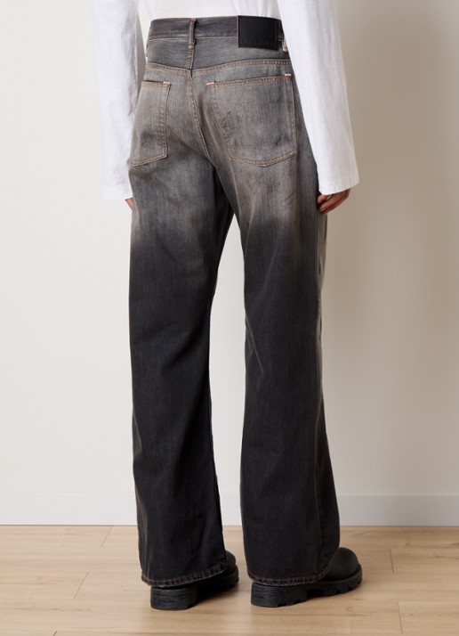 Acne Studios Loose fit jeans met gekleurde wassing - achterkant 3 antraciet