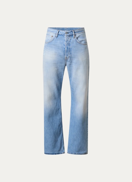 Acne Studios Loose fit jeans met lichte wassing - voorkant 2 indigo